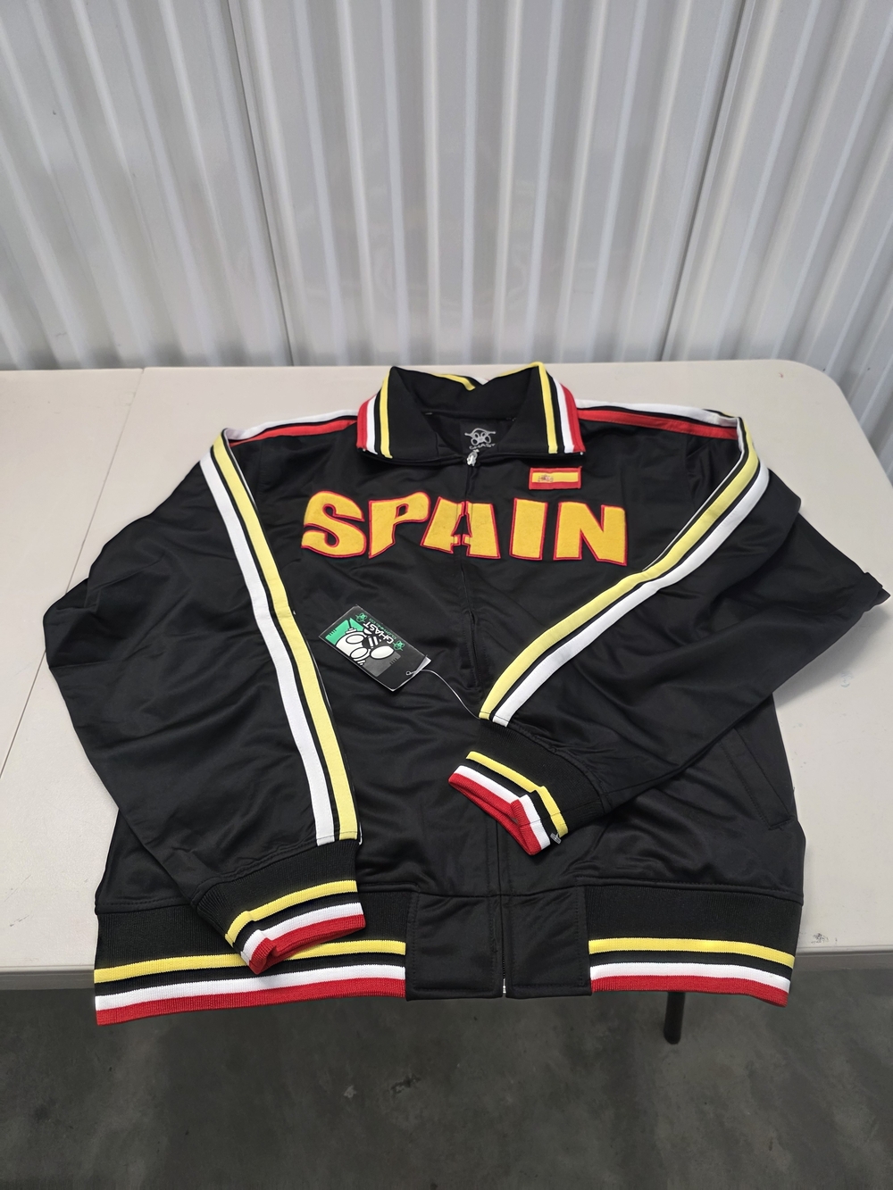 Spain Ghast Soccer Football Olympic Track Warm up Jacket Size- XXL NWT